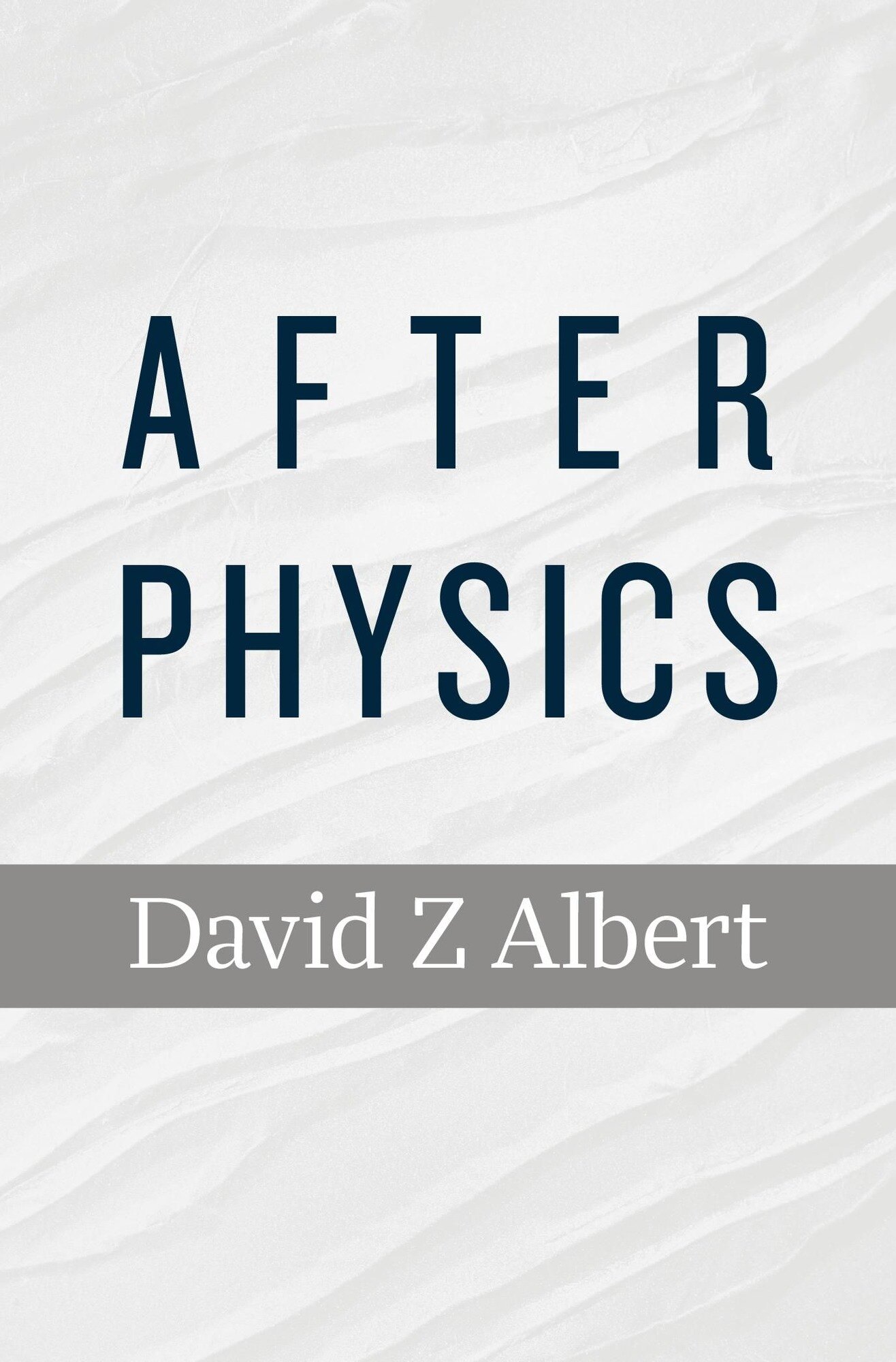 After Physics by David Z. Albert, a hardback book on a walnut desk