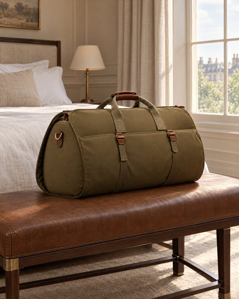 Bennett Winch S.C. Holdall with Suit Carrier in Olive (No Time To Die)