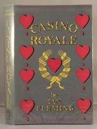 Vintage Casino Royale first edition on a leather desk