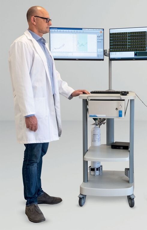 Cosmed Quark CPET style metabolic cart in an exercise testing laboratory