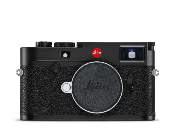 Leica M10 No Time To Die camera in black chrome on a walnut desk