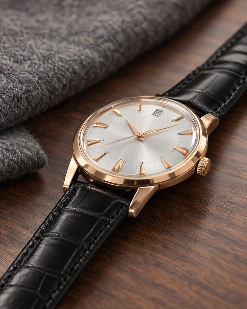 Longines Conquest Heritage Rose Gold Watch L1.611.8.78.4 (Spectre)